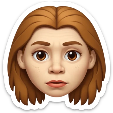 slack jawed female neanderthal sticker