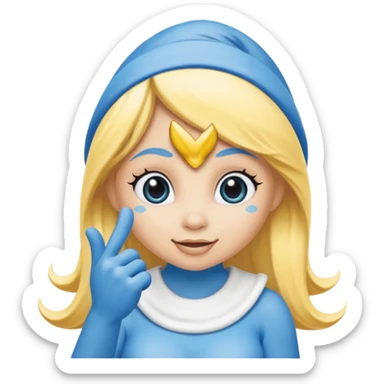 Smurfette sticker