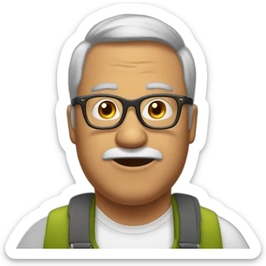 50-yo-fat-surprised-man-glasses sticker