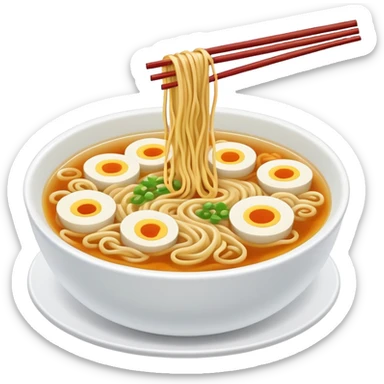 Ramen noodle lake sticker