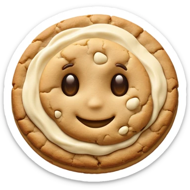 White chocolate chip cookie sticker
