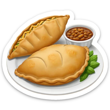 plato con milanesa y papas fritas sticker