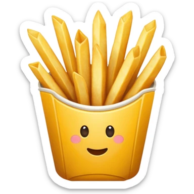 Fries and onion fries sticker