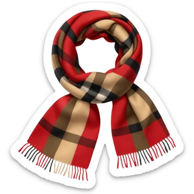 burberry scarf sticker