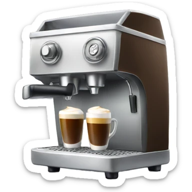 cute espresso machine  sticker