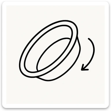 Bacino ruotato in senso orario sticker