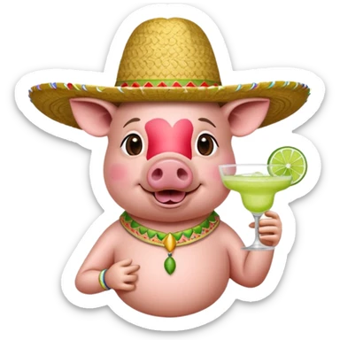 Margaritas a los cerdos sticker