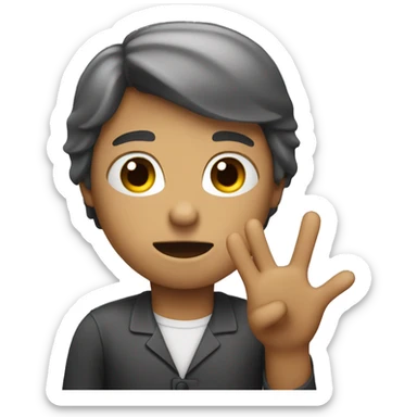 person saying no to offer sticker