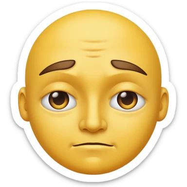 SIDE EYE EMOJI. 👀 like this but on a regular yellow face like this 🙄 sticker