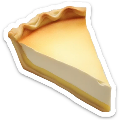 Ricotta pie on a plate sticker