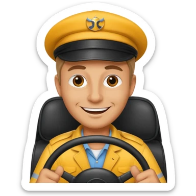 Taxi driver sticker