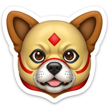Dog as Luchador sticker