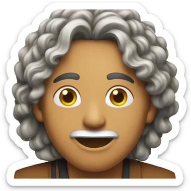a emoji that resembles hindi lyrics sticker
