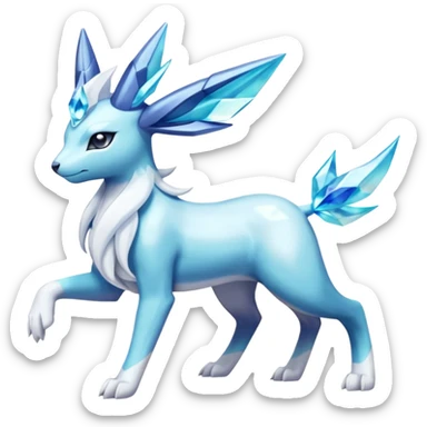 Primarina-Cobalion-Glaceon-Suicune-Amaura-Dialga-fusion sticker