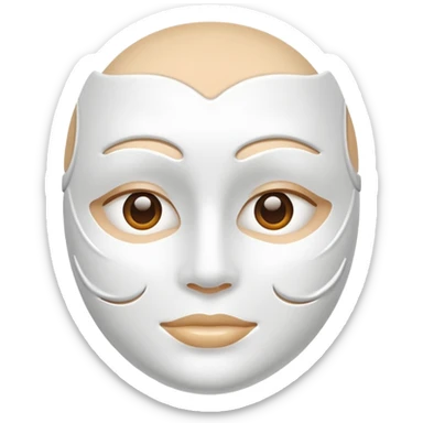 skincare mask without a face sticker