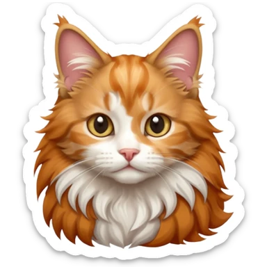 a newborn mainecoon sticker