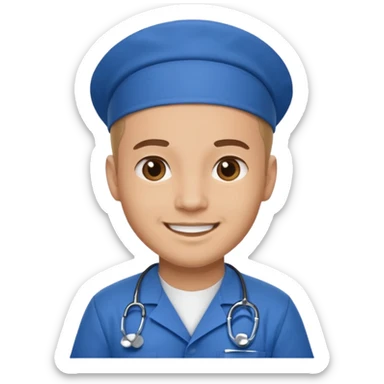 a male nurse  sticker