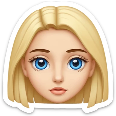 niñoadolescente de ojos azules besandose con una chica morena sticker