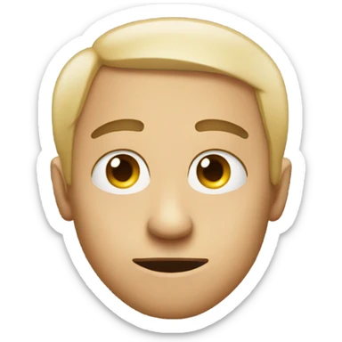 Eyes looking to the side smirking sticker