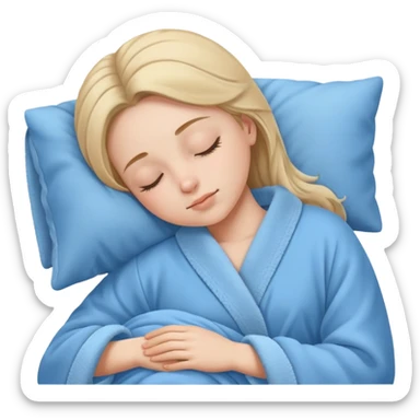 Niña durmiendo con bata  sticker