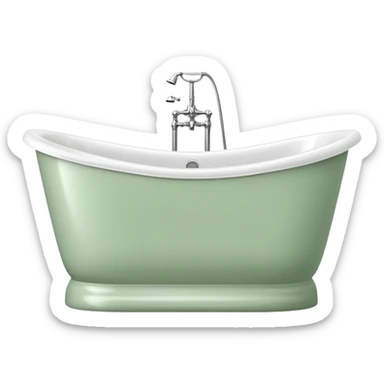 Sage green bath tub sticker