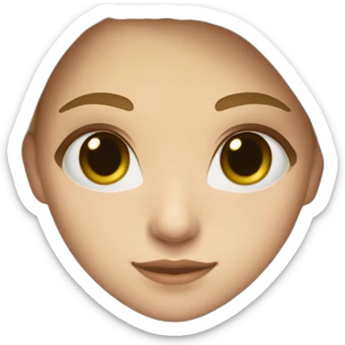 16-year-old Argentine girl with white skin. Rounded face, hair with a light brown heart-shaped entrance. Honey eyes a green/honey sticker