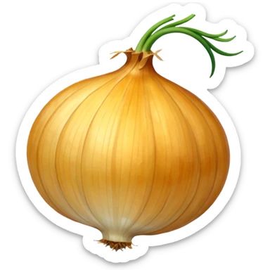 dried yellow onion  without green parts sticker