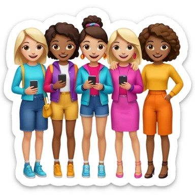 Popular girls sticker