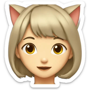 anime catgirl sticker