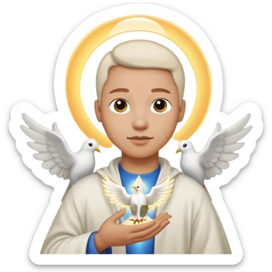 Charismatic Christianity holy spirit with a dove upon sticker