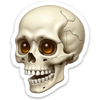 Squelette mewing  sticker