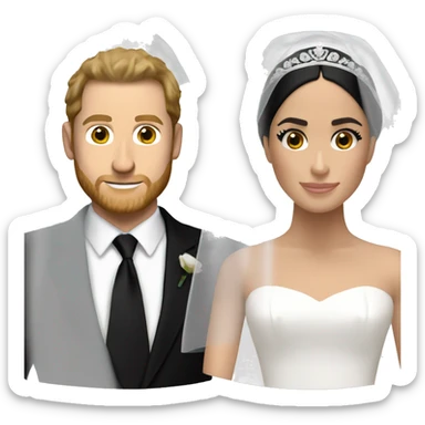 Meghan Markle bridal veil sticker