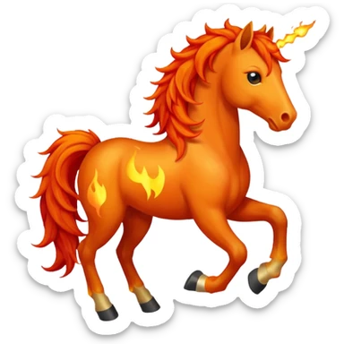 fire horse sticker