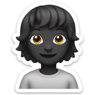 Black cat wave  sticker