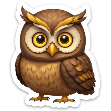 şişko baykuş sticker