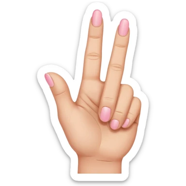 Like the middle finger flipping off emoji but with the pinky finger only (pinky finger flipping off) sticker