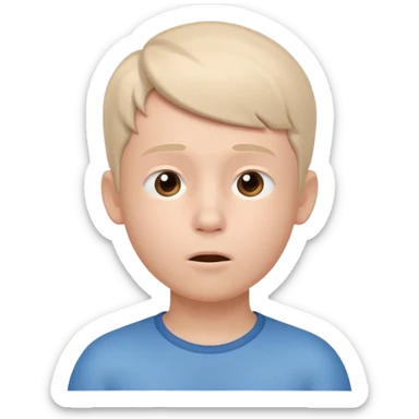 Healthy food  : Boy Breathing 3d Icon with color of D0B8FF
 sticker