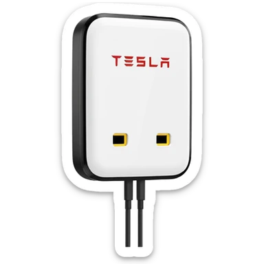 Tesla wall charger sticker