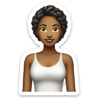 Brazilian young pretty women  sticker