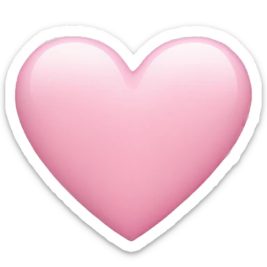 Light pink heart  sticker