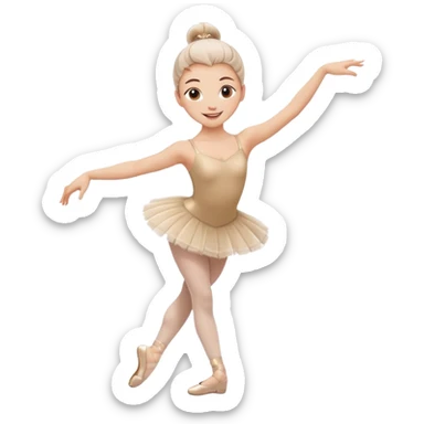 Crea un emoji de ballerina capuchina sticker