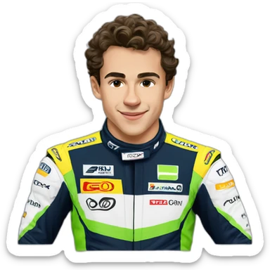 Lando Norris f1 beau sticker