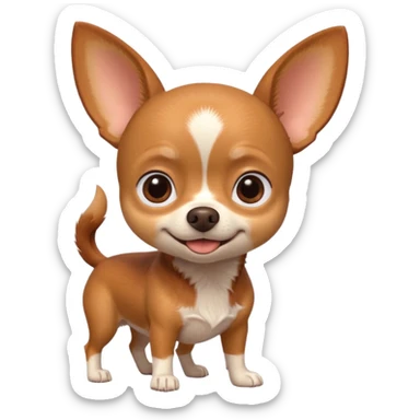 Chihuahua  noir marron prénom daisy pixar dessin animé cinéma Géant film Disney  sticker