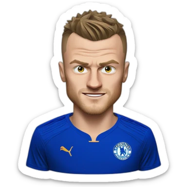Jamie Vardy Leicester City sticker
