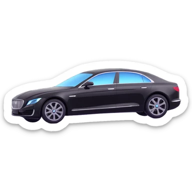 luxury black car with a transparent plastic film floating just above the car, as if it is about to be applied, elegant and premium look sticker