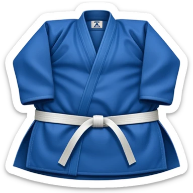 Jiu jitsu blue belt on its own sticker