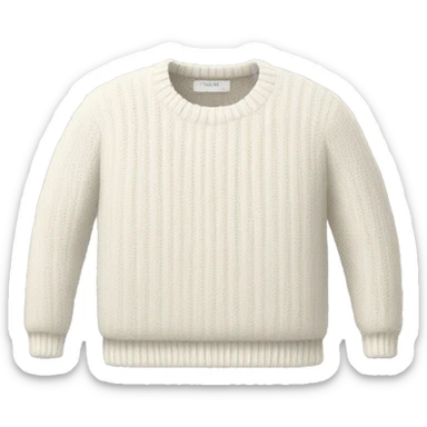 white sweater sticker