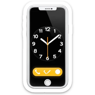 Phone with a clock (showing time passing)



 sticker