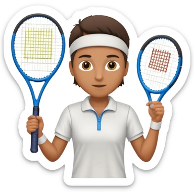 tennis player sticker