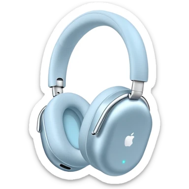 Airpods max light blue sticker